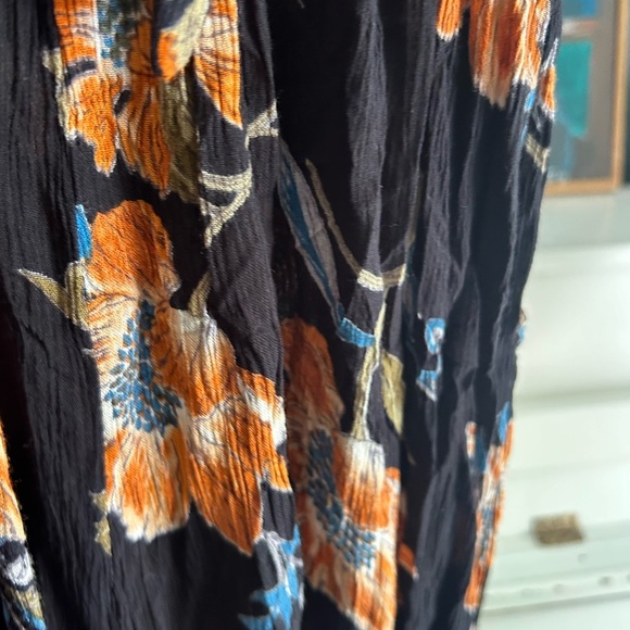 Patrons of Peace Black and Orange Floral Jumpsuit M - Picture 16 of 16